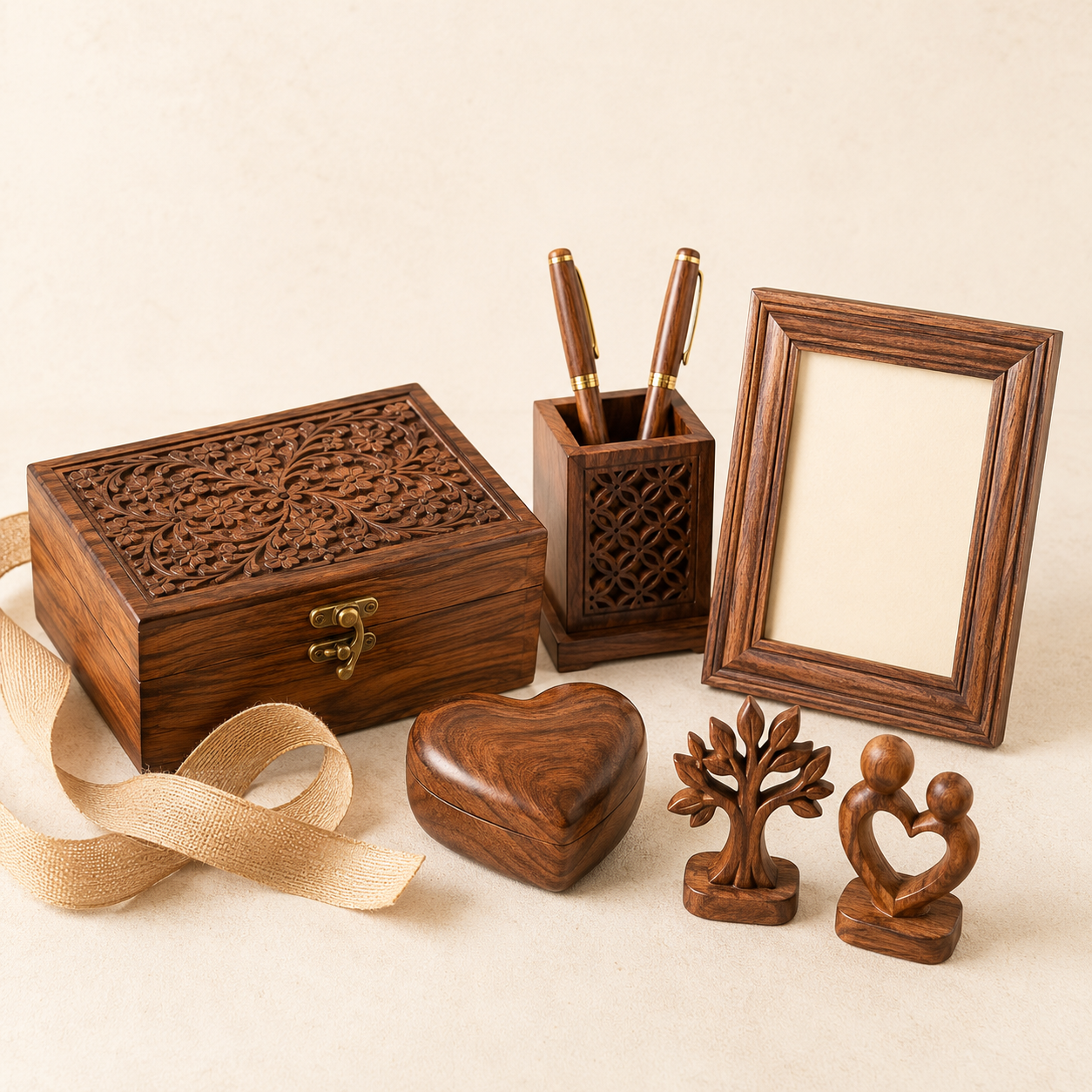 Handcrafted wooden gift items