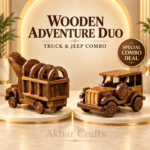 Handcrafted Wooden Truck & Jeep Combo Deal
